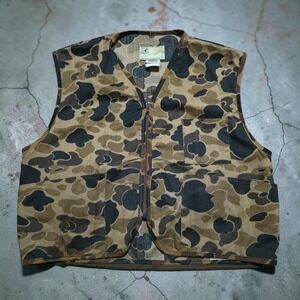 American Field Camo Duck Hunting Vest Mens XL Pockets Outdoors USA Made